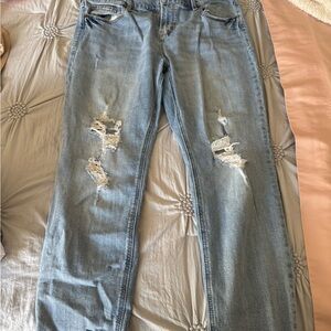 Old Navy Light Blue Distressed Skinny Jeans